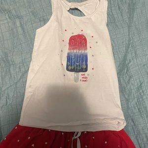 Carters 5T girls matching outfit